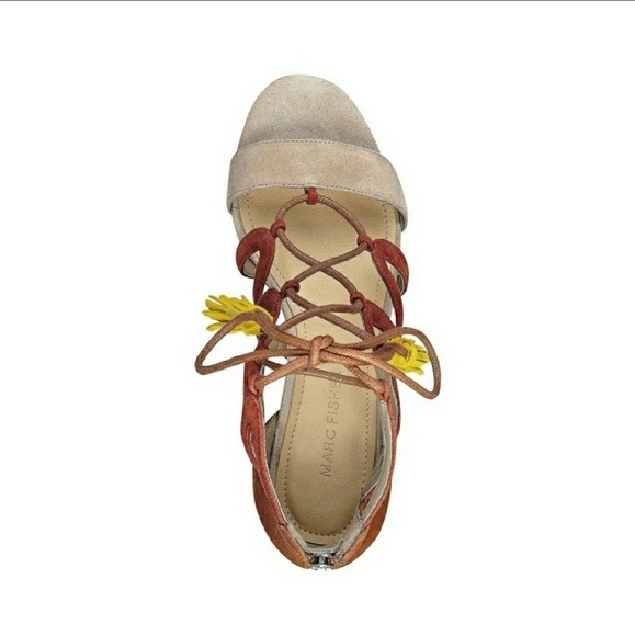 Sassy Marc Fisher Gilly Lace-Up Sandals - Picture 4 of 7